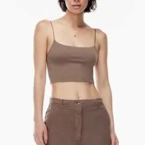 Aritzia Wilfred Free Tiny Tank – Brown